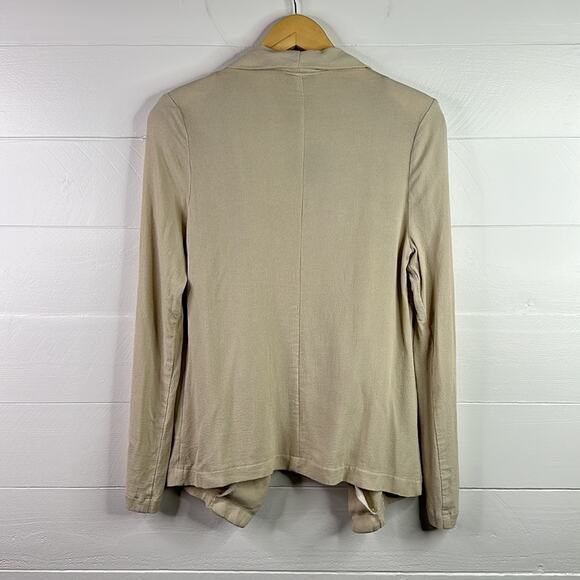 HONEY PUNCH Tan Cream Open Front Long Sleeve Cardigan Jacket Top Size Large - Picture 2 of 11